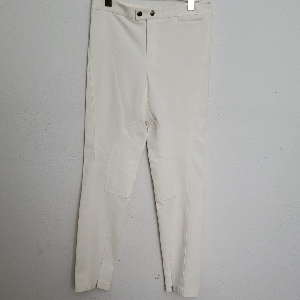Gucci Womens Patchwork Racer White Straight Pants Sz 44